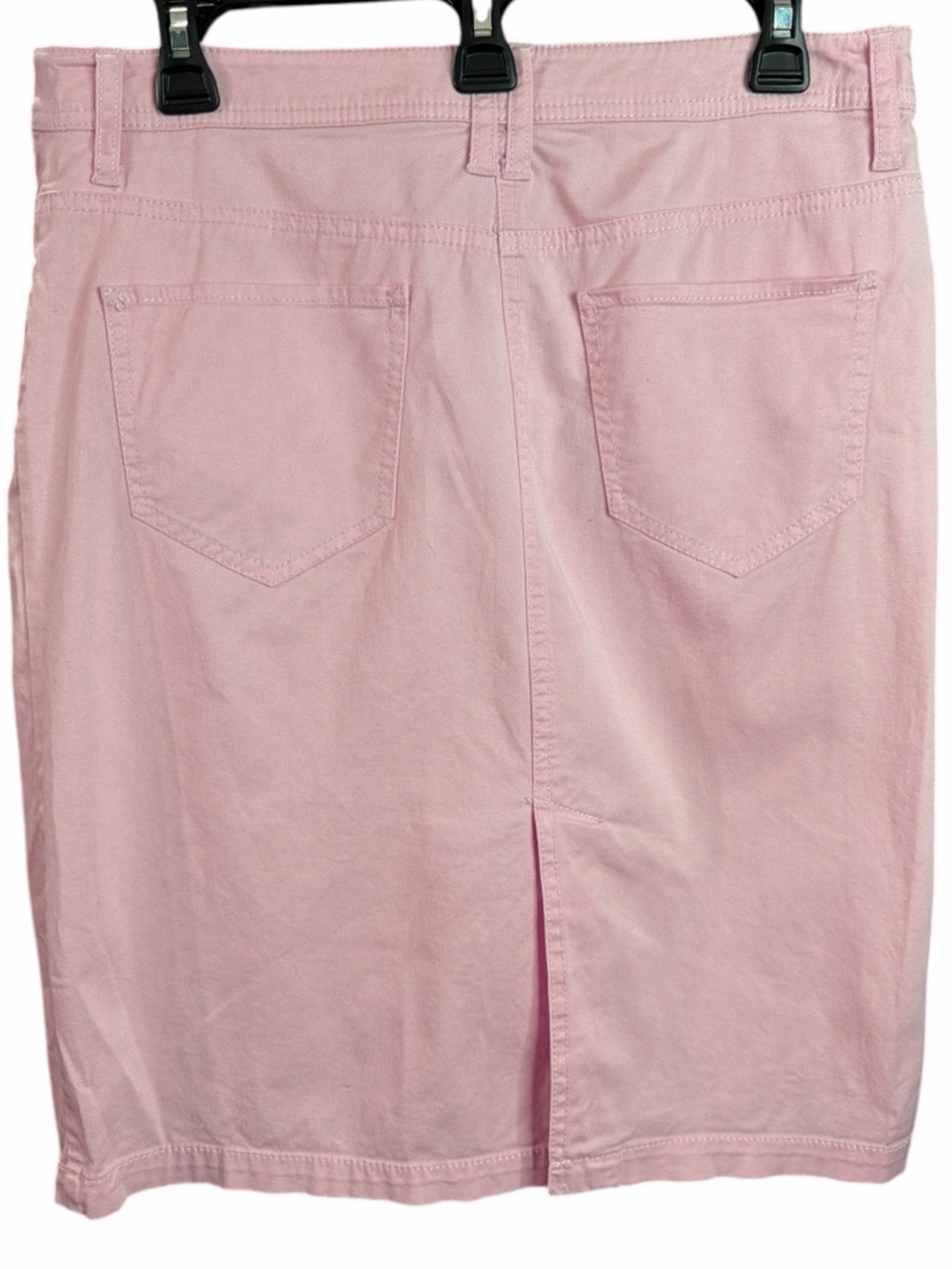 New York & Co Light Blush Pink Denim Pencil Skirt. EC. Size 8 - Picture 3 of 5